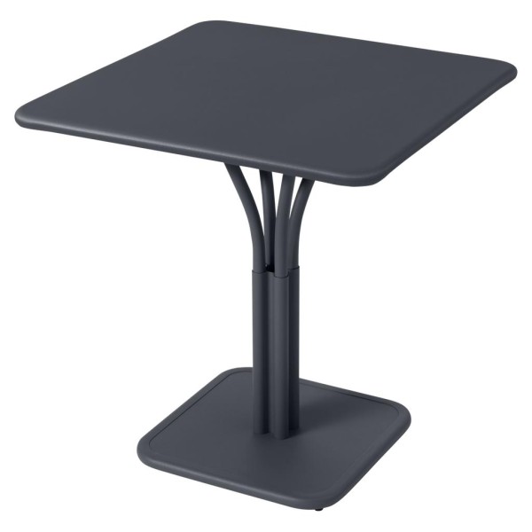 Luxembourg Kleiner Outdoor-Tisch 71x71 cm Anthrazit günstig online kaufen