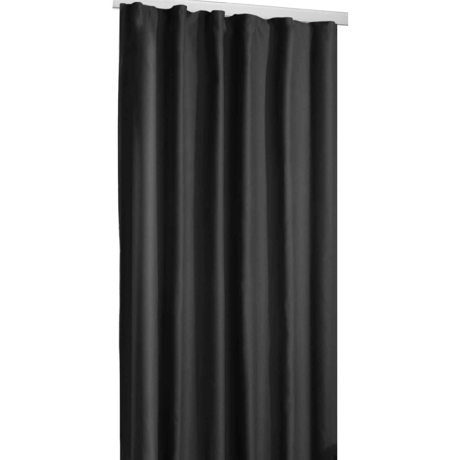 Arsvita Verdunkelungsgardine Universalband Shadow 270 cm x 245 cm Schwarz günstig online kaufen