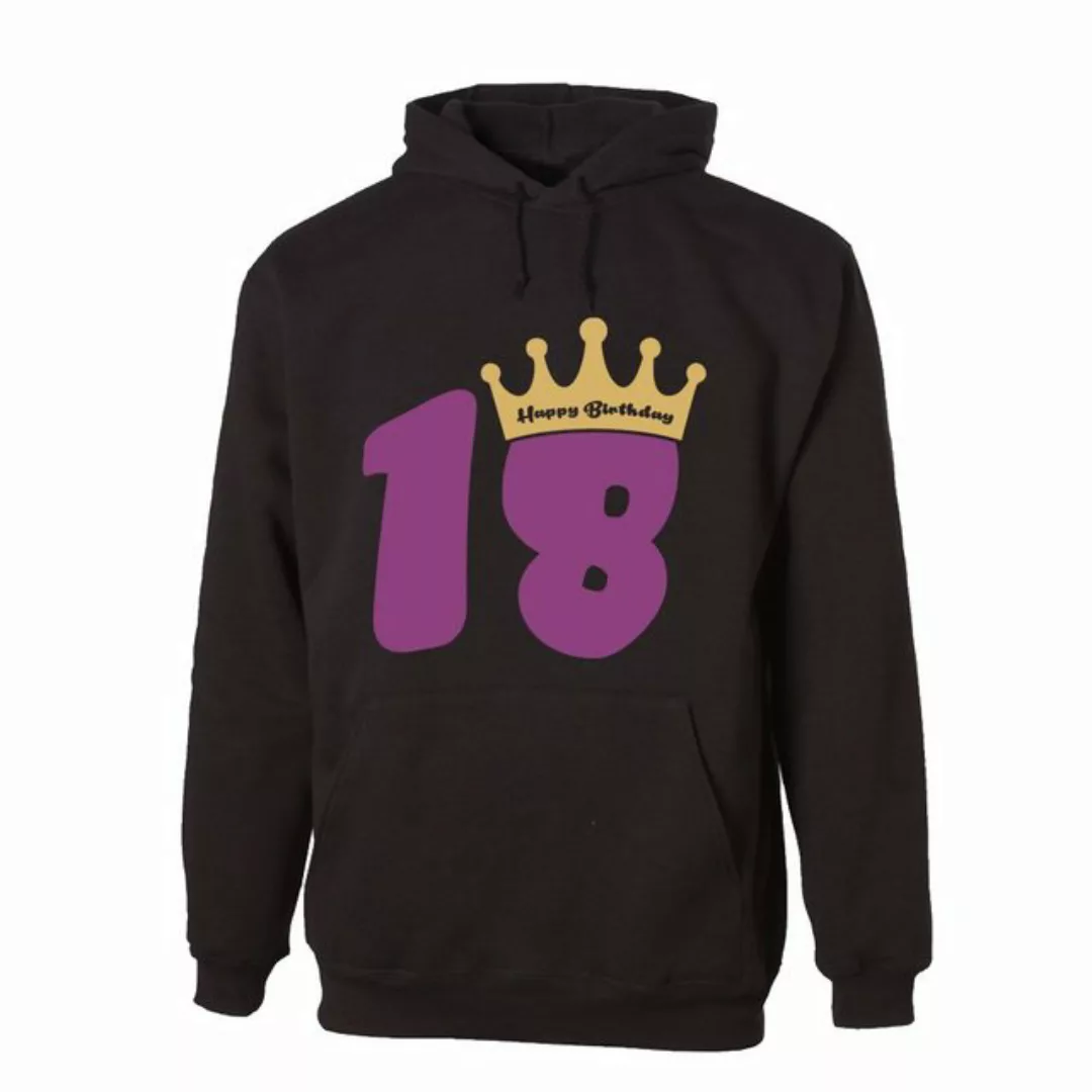 G-graphics Hoodie 18 – Happy Birthday – mit Krone zum 18ten Geburtstag, Uni günstig online kaufen