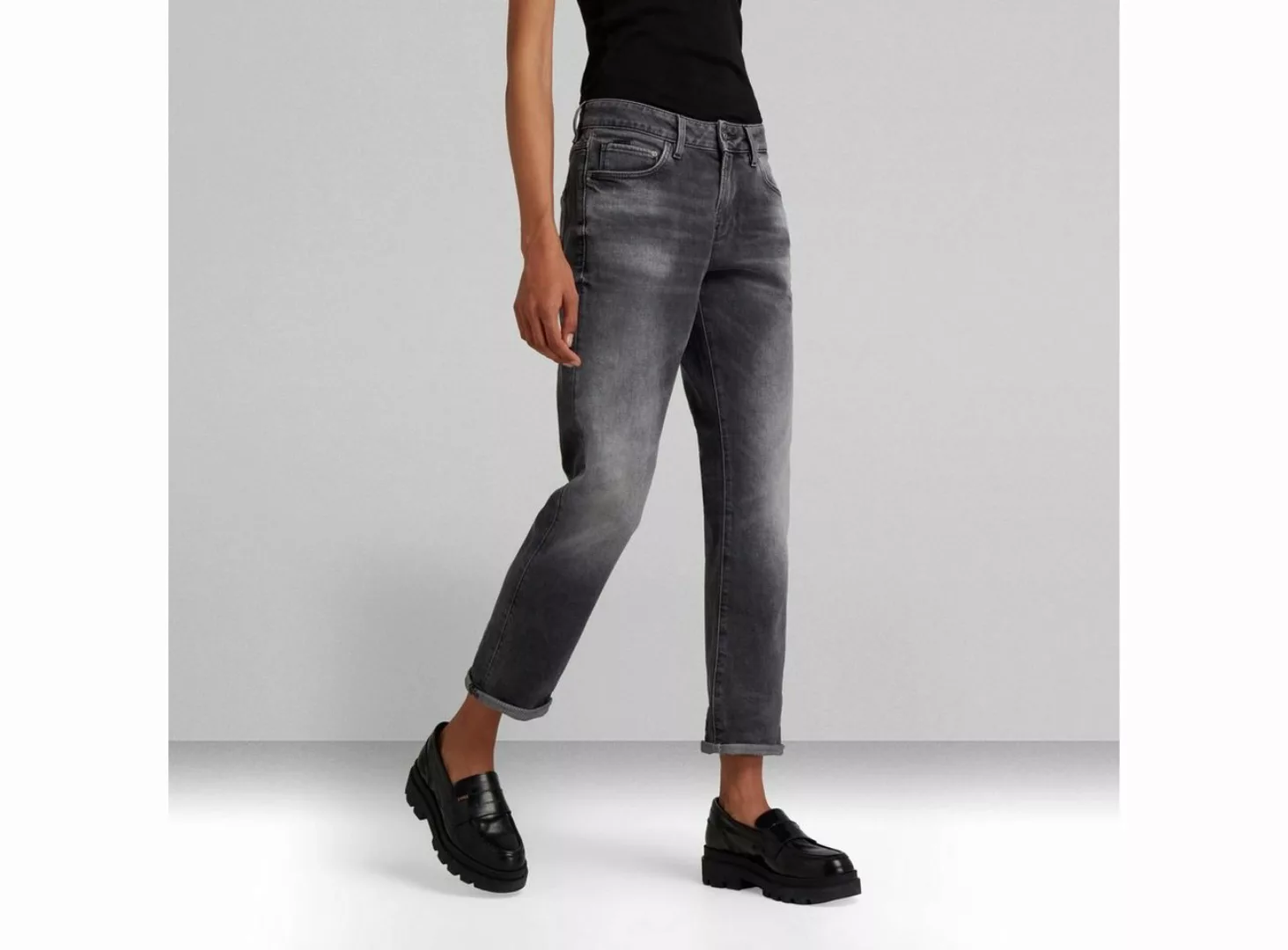 G-Star Damen Jeans Kate - Low Boyfriend - Grau - Vintage Basalt günstig online kaufen