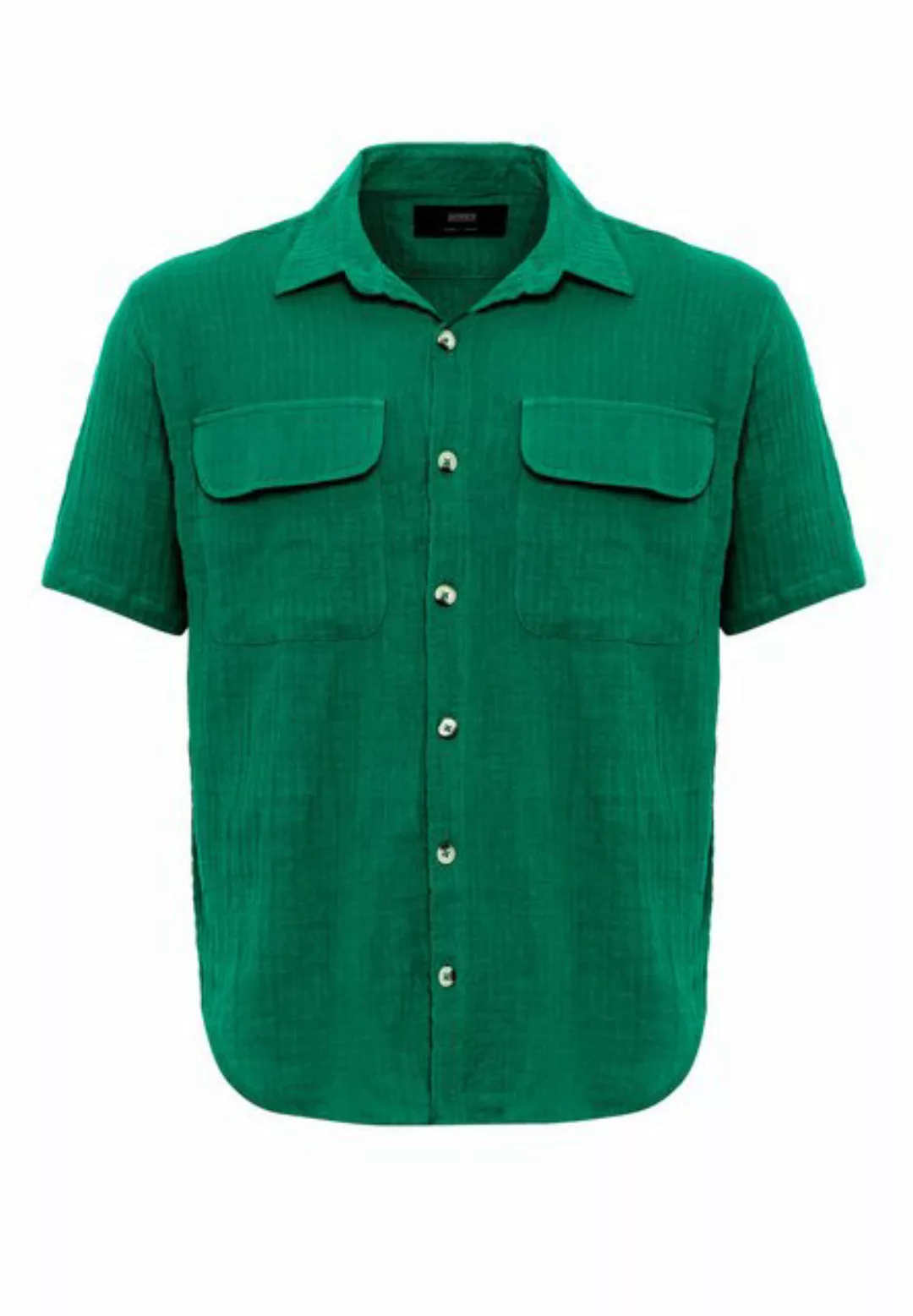 Antioch Blusenshirt Dodoma - Double Flap Pocket - Regular Fit - Short Sleev günstig online kaufen