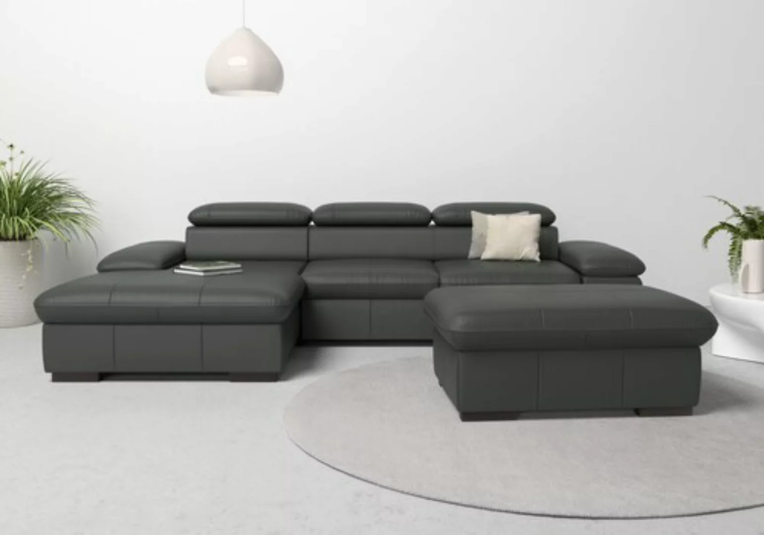 Home affaire Ecksofa »Alberto L-Form«, mit Kopfteilverstellung, wahlweise m günstig online kaufen