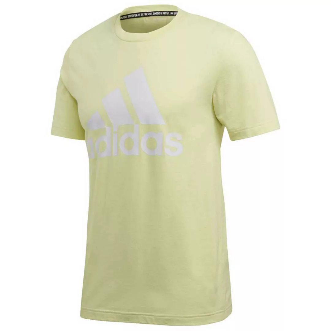 Adidas Must Have Badge Of Sport Kurzarm T-shirt L Yellow Tint / White günstig online kaufen
