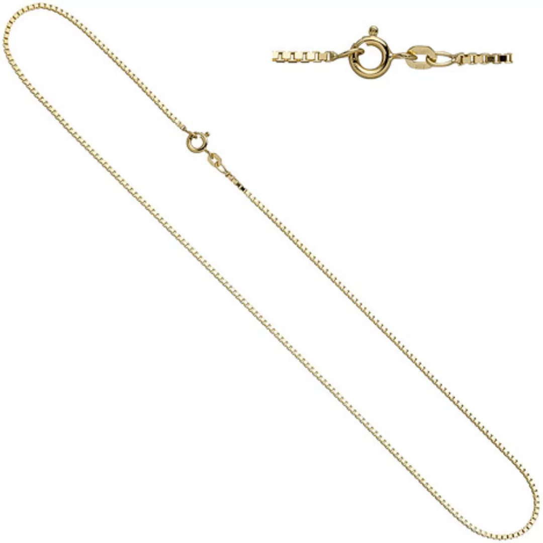 SIGO Venezianerkette 585 Gelbgold 1,0 mm 50 cm Gold Kette Halskette Goldket günstig online kaufen