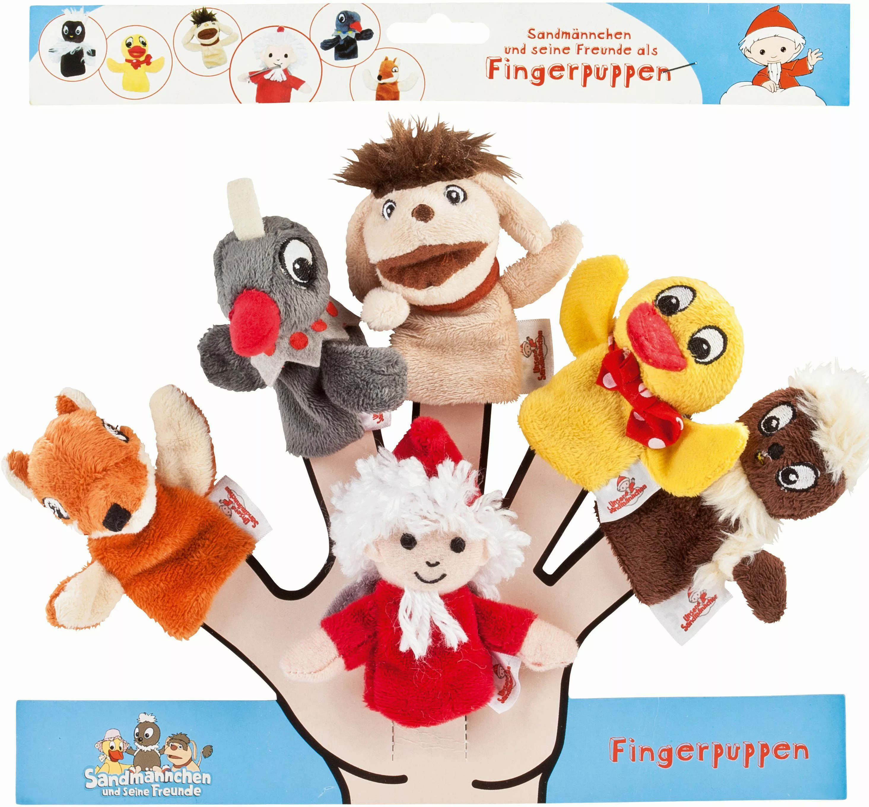 Heunec® Fingerpuppe Sandmann Fingerpuppen 6er-Set (Set, günstig online kaufen