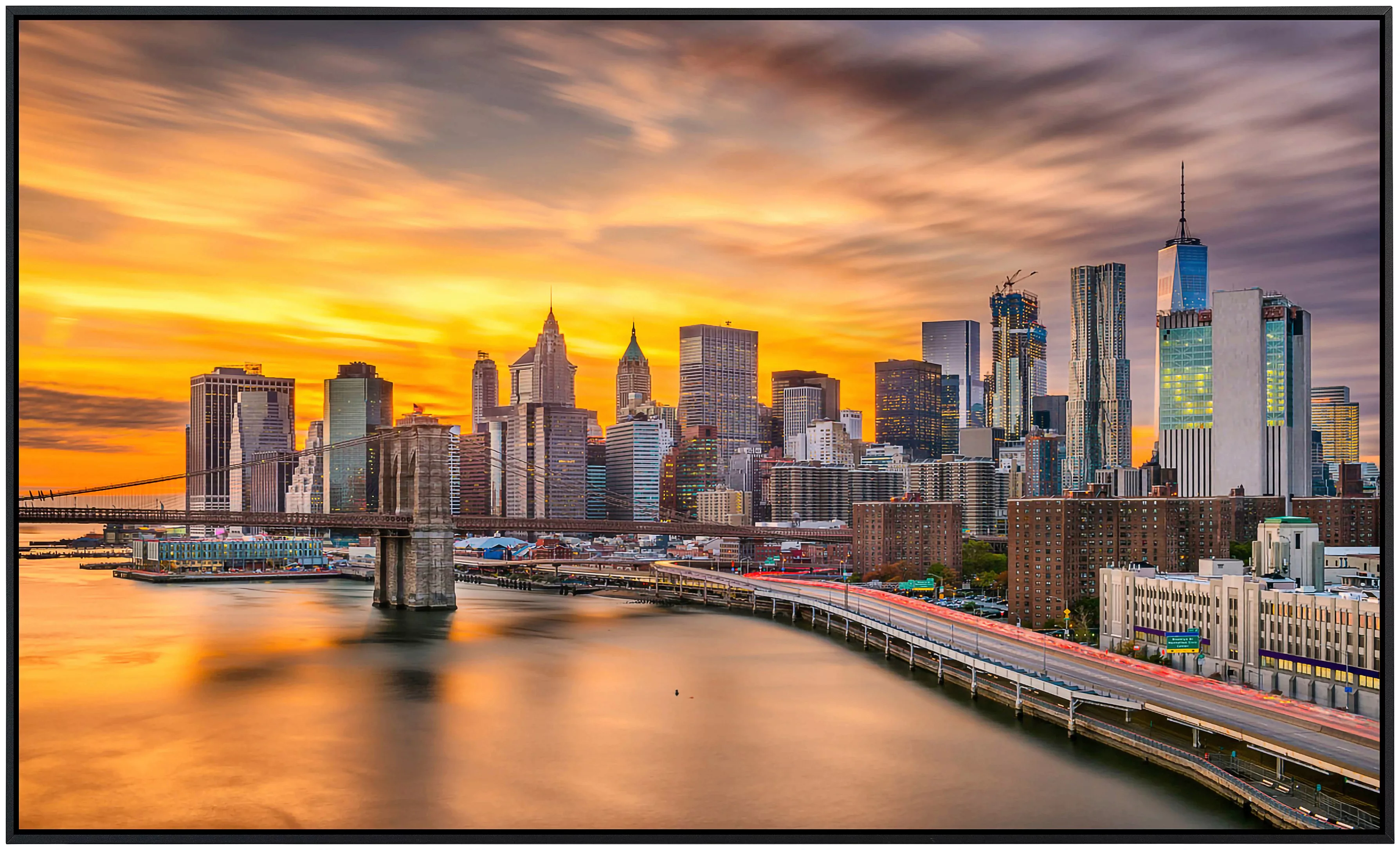 Papermoon Infrarotheizung »Manhattan Skyline Sonnenuntergang« günstig online kaufen