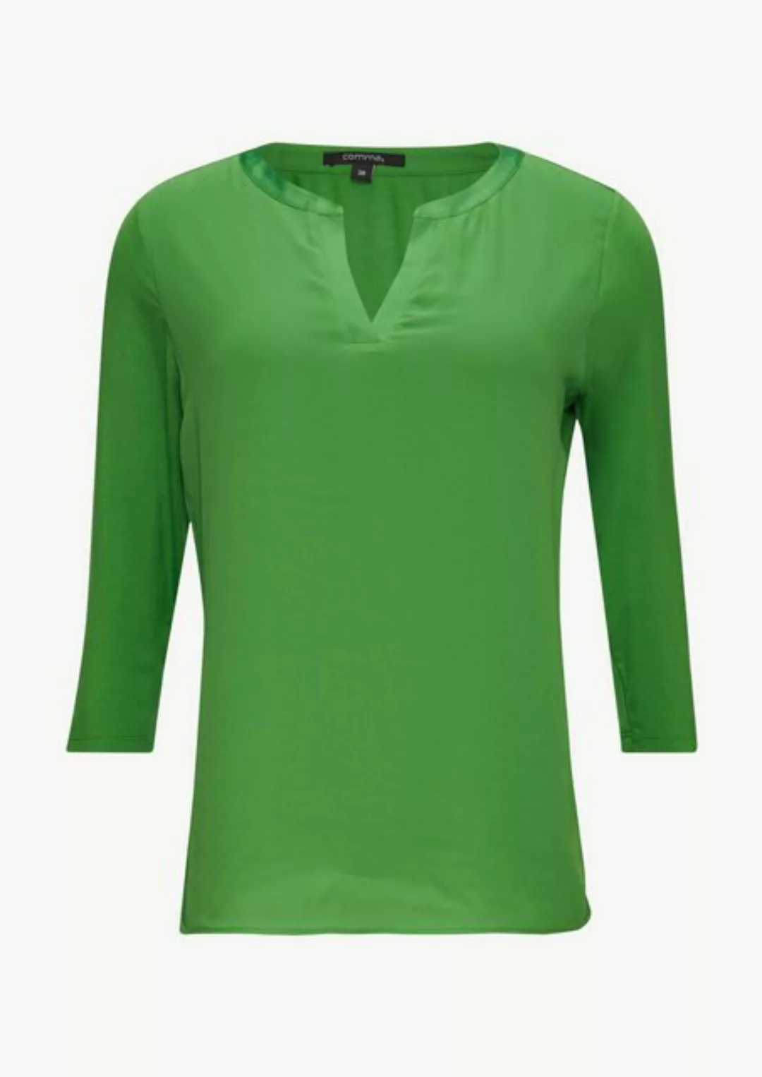 Comma Shirttop Longsleeve mit Tunika-Ausschnitt günstig online kaufen