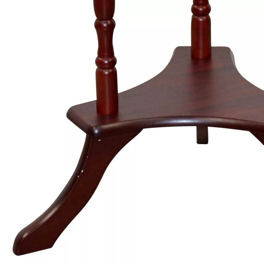 Klassischer Telefontisch in Kirschbaumfarben runder Tischplatte günstig online kaufen