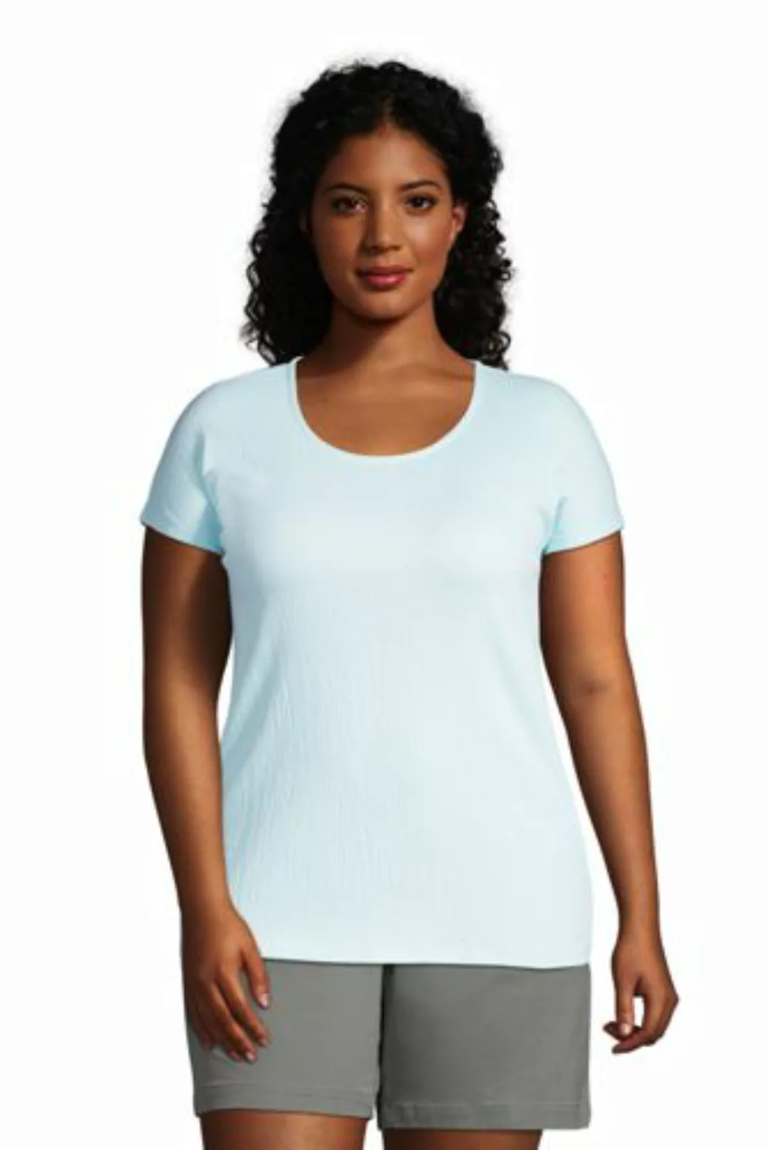 Shirt aus Jacquard-Jersey in großen Größen, Damen, Größe: 48-50 Plusgrößen, günstig online kaufen
