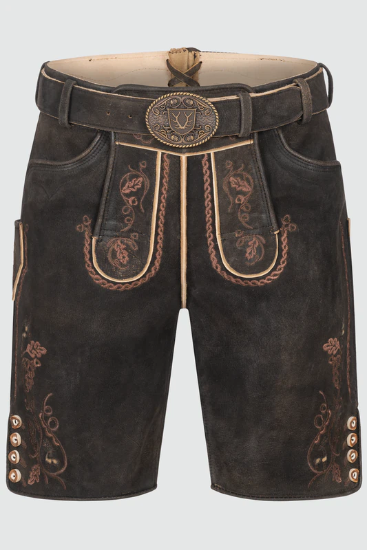 Lederhose Terence mit Gürtel günstig online kaufen
