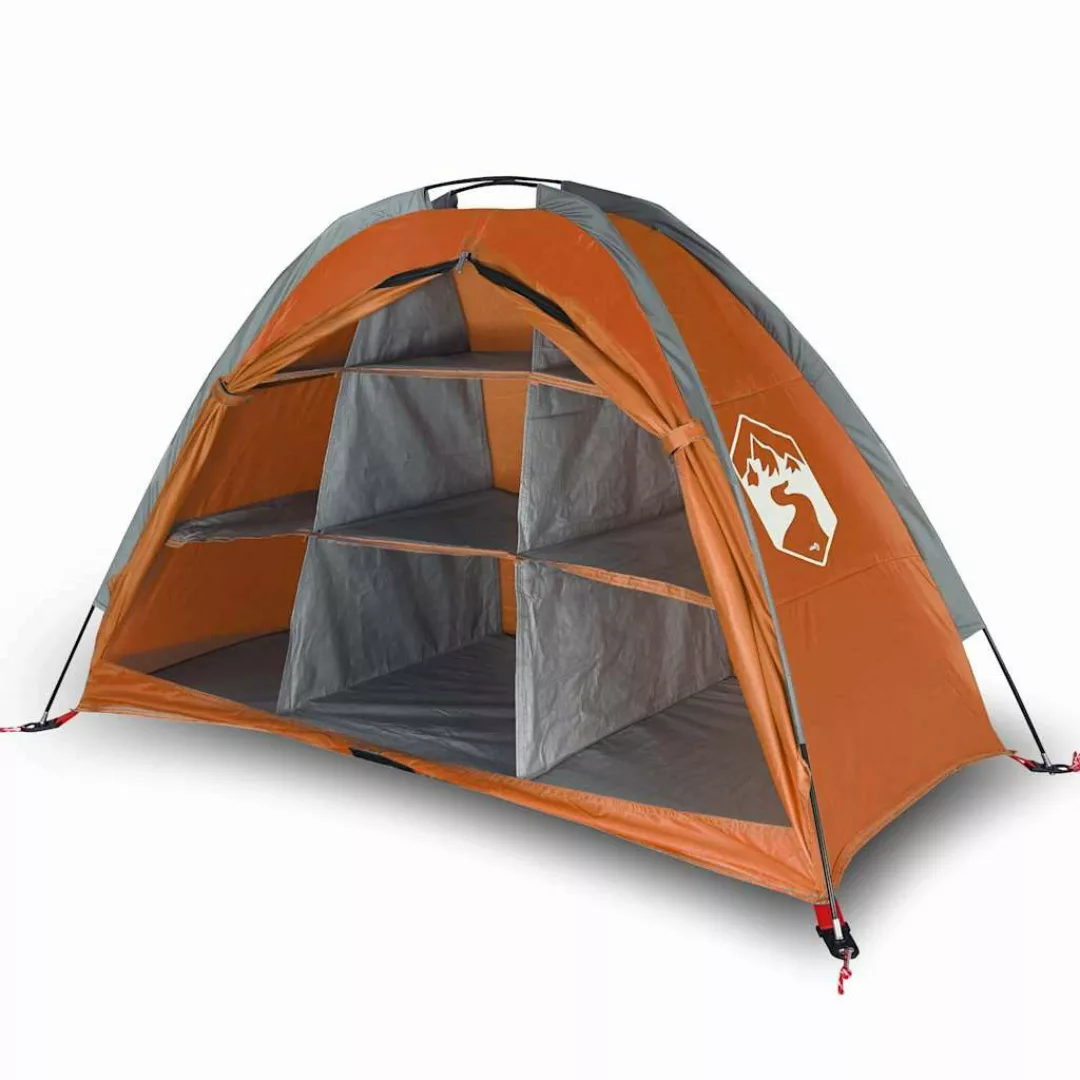 vidaXL Kuppelzelt Camping-Organizer-Zelt 9 Fächer Grau günstig online kaufen