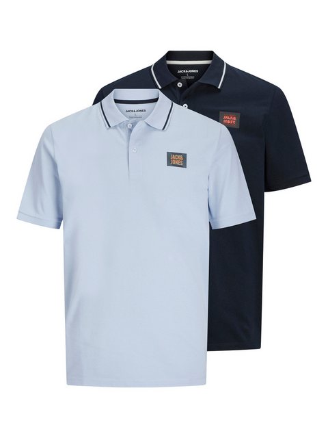 Jack & Jones PlusSize Poloshirt JJHUDSON POLO SS 2PK MP PLS (2-tlg) aus Pik günstig online kaufen