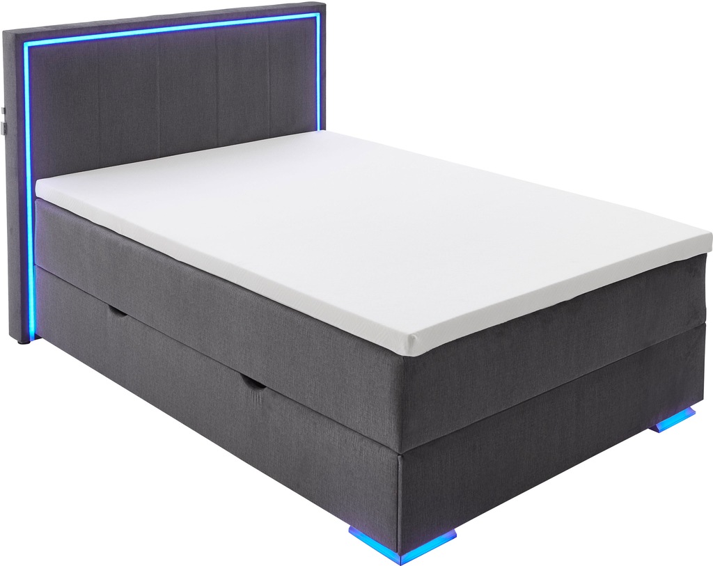 meise.möbel Boxspringbett "Colorado II", inkl. LED-Beleuchtung & Topper günstig online kaufen