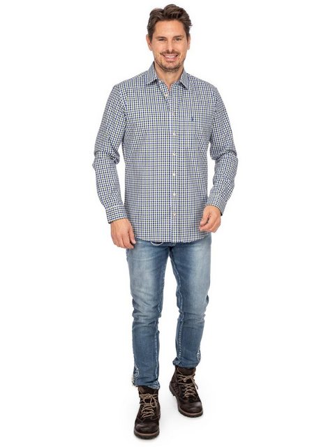 Almsach Karohemd Hemd LF670 CO blau tanne (Comfort Fit) günstig online kaufen