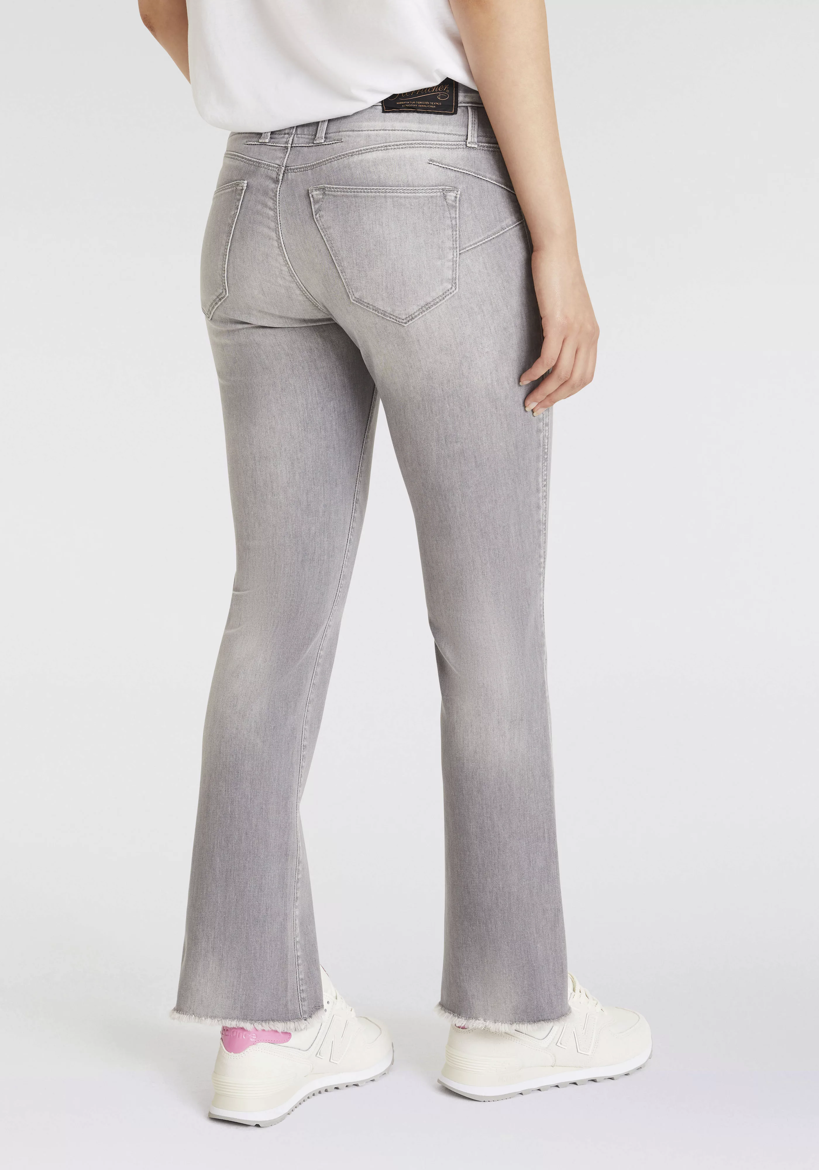 Herrlicher Bootcut-Jeans "Baby Cropped Recycled Denim Grey" günstig online kaufen