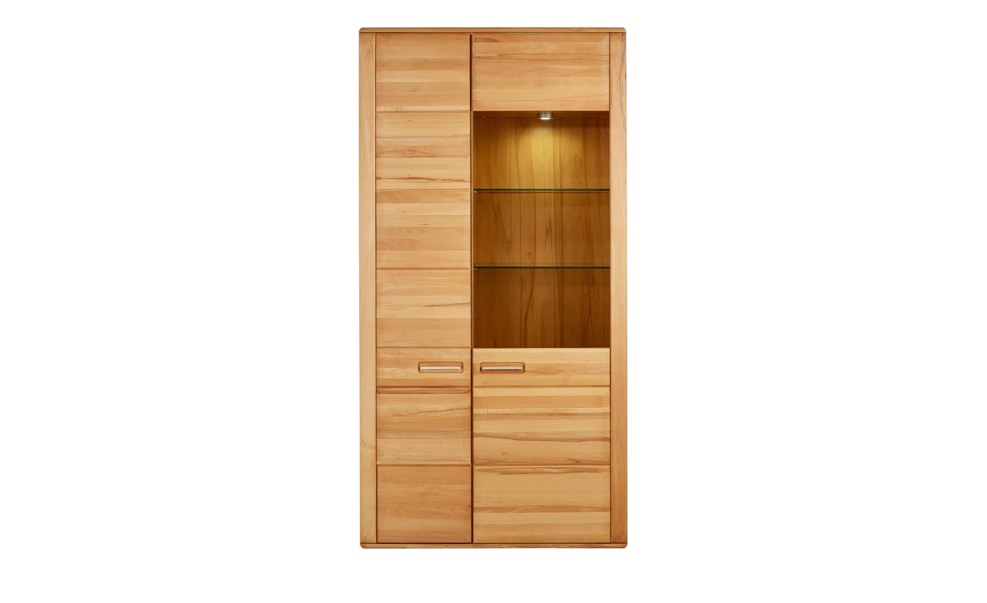 Woodford Vitrine  Dio ¦ holzfarben ¦ Maße (cm): B: 107 H: 209 T: 38.0 Schrä günstig online kaufen