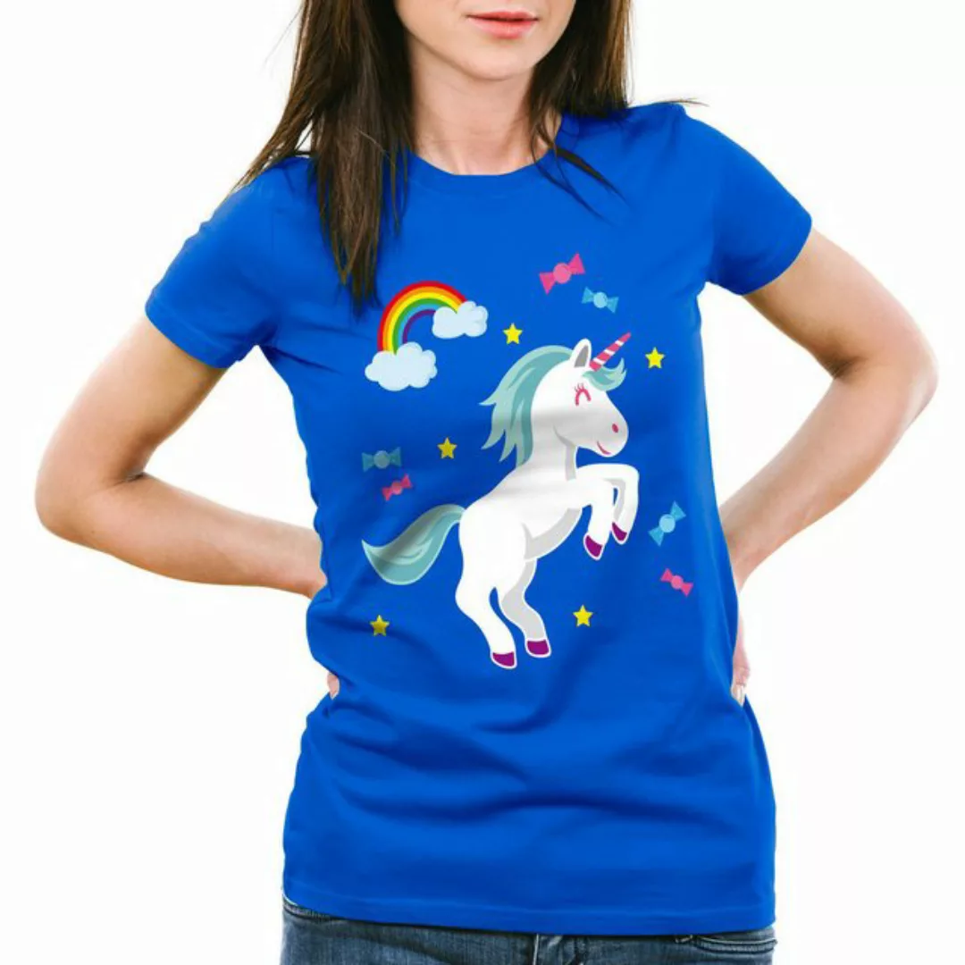 style3 T-Shirt Unicorn Candy Einhorn Regenbogen sterne pferd fun funshirt s günstig online kaufen