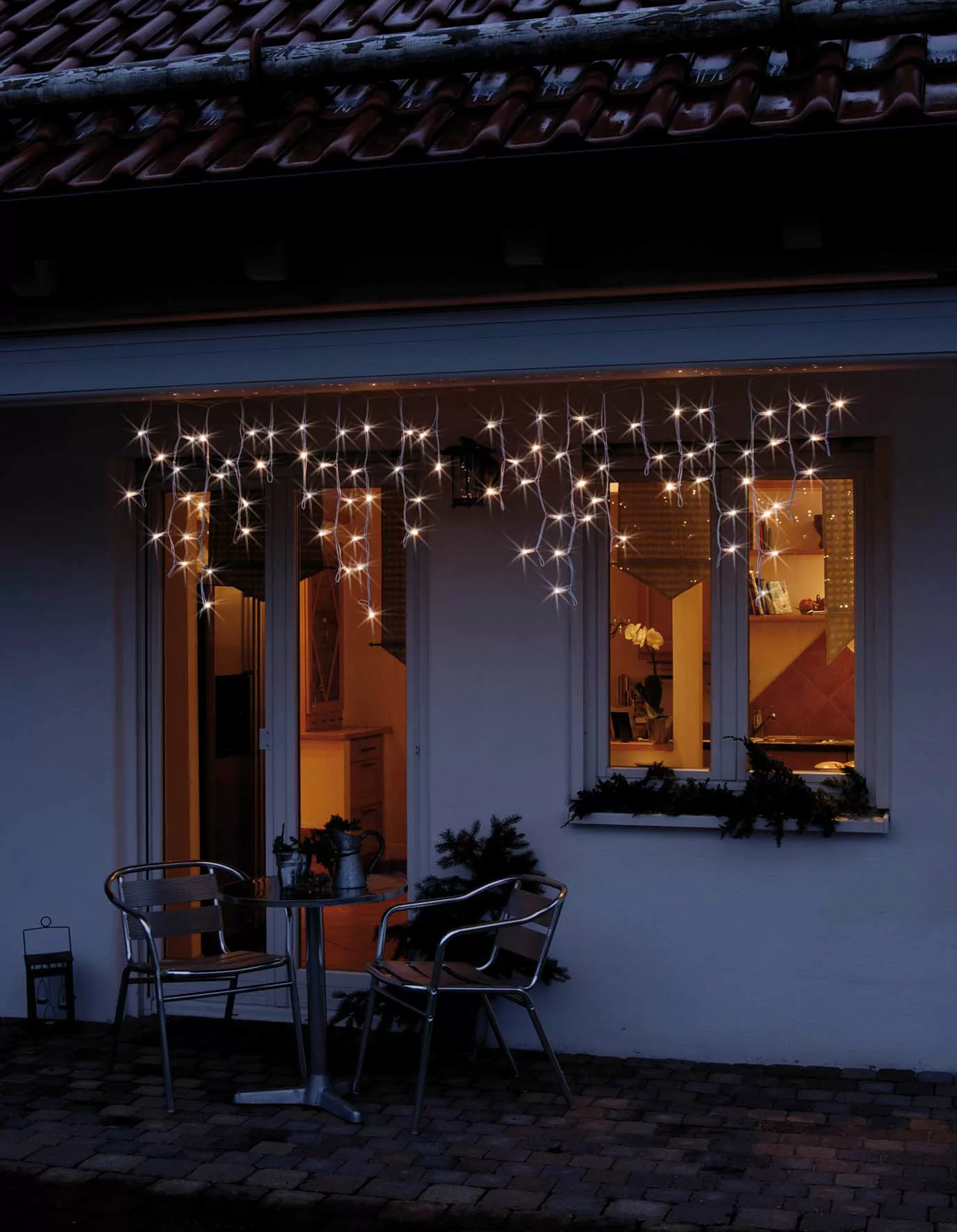 Hellum LED-Eislichtvorh. 2,1x0,5m verlängerbar weiß 555400 günstig online kaufen