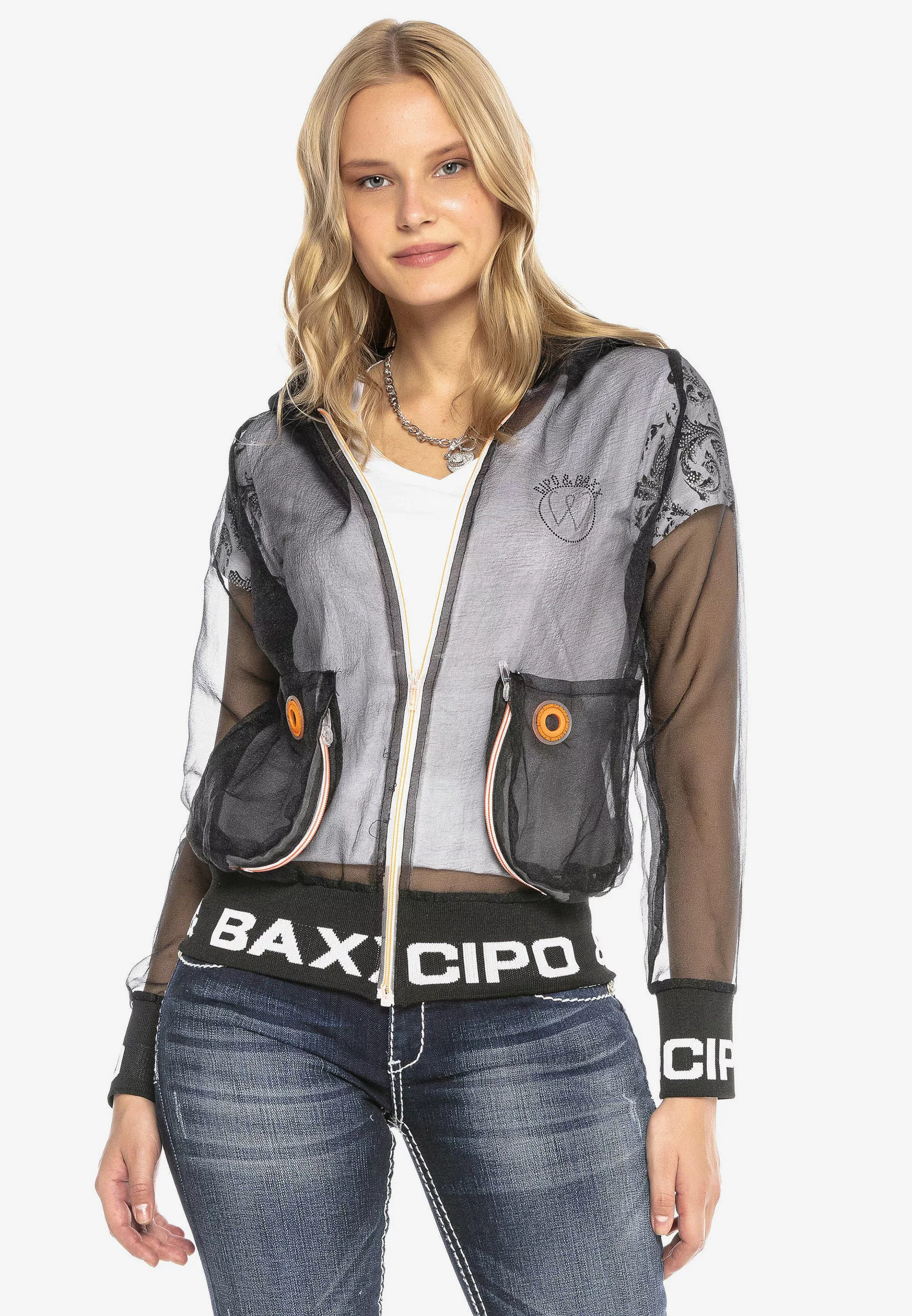Cipo & Baxx Outdoorjacke, in transparentem Design günstig online kaufen