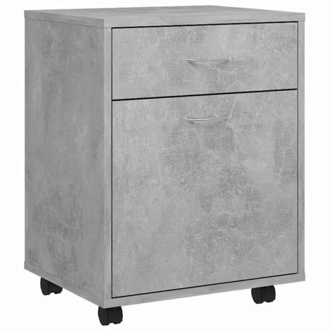 vidaXL Aktenschrank Rollschrank Betongrau 45x38x54 cm Spanplatte günstig online kaufen