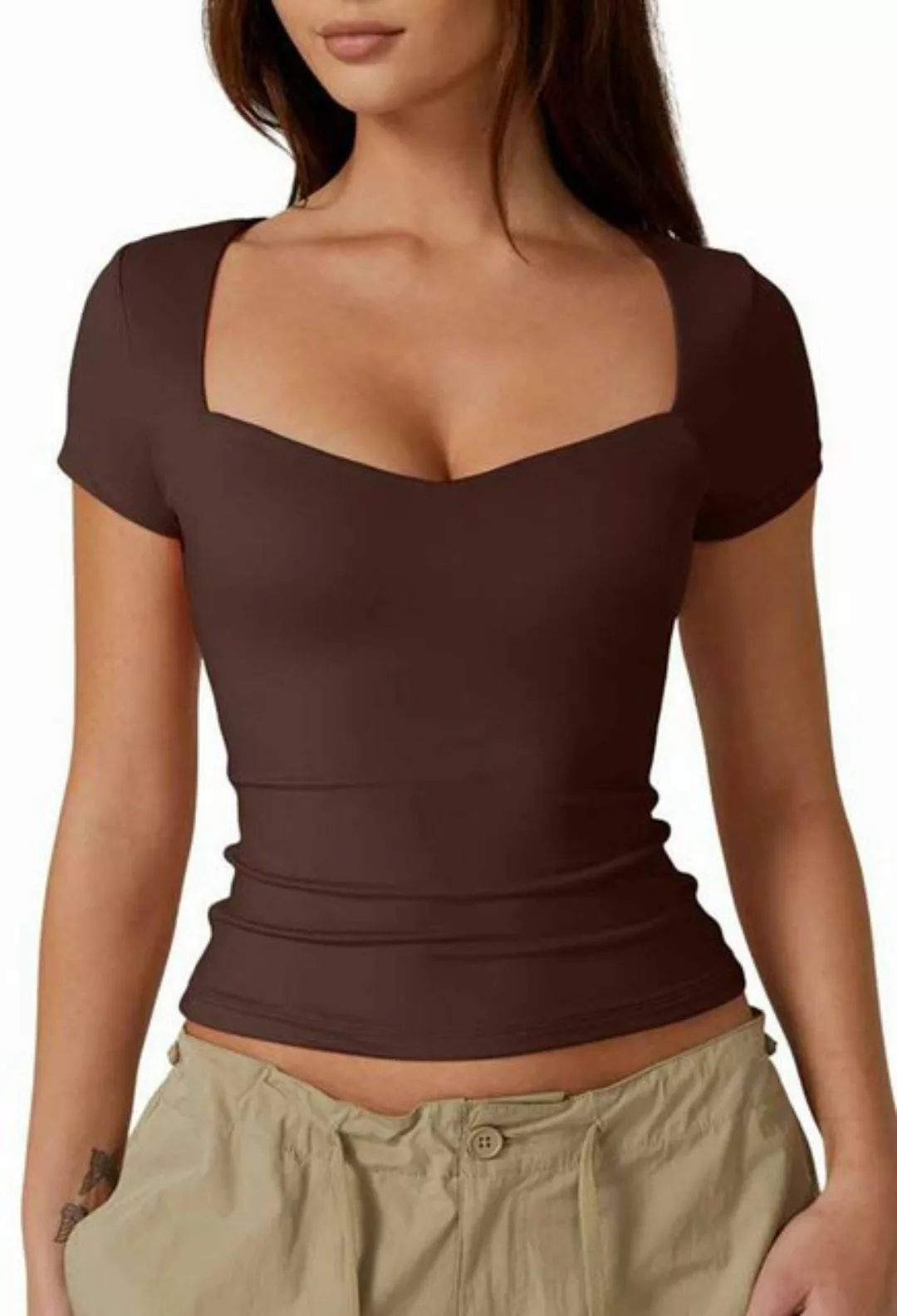 SEGUEN T-Shirt Damen-T-Shirt mit quadratischem Ausschnitt (Slim Fit, reines günstig online kaufen