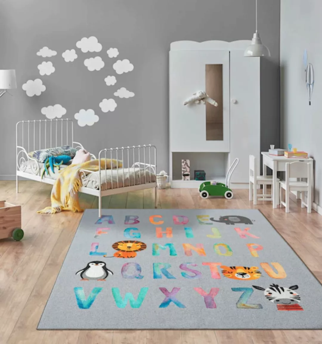 the carpet Teppich »Happy Life«, rechteckig, 4 mm Höhe, Life Kinderzimmer T günstig online kaufen