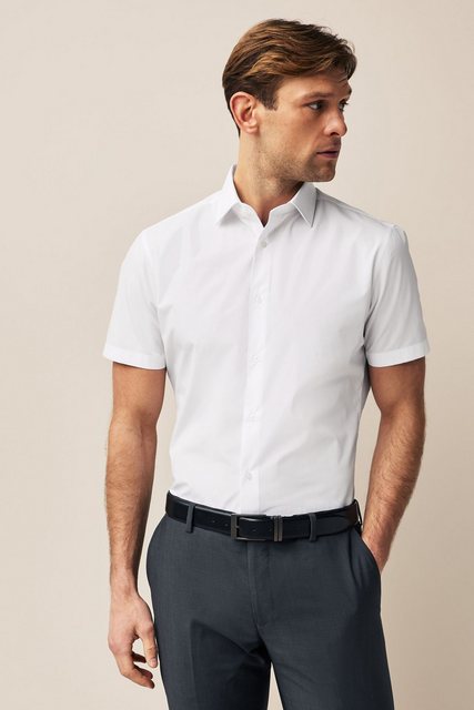 Next Kurzarmhemd Kurzärmeliges Slim Fit Hemd (1-tlg) günstig online kaufen