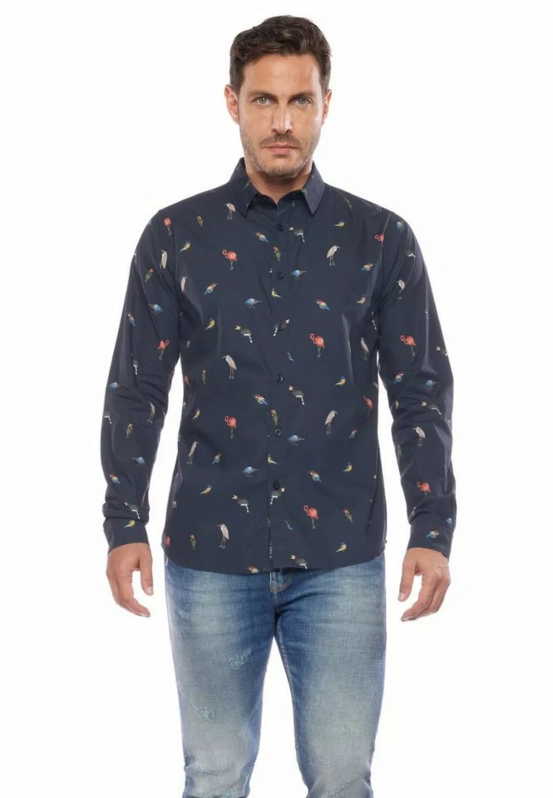 Le Temps Des Cerises Langarmhemd "CHEMISE HOMME BIRDY (MANCHE LONGUE) /SHIR günstig online kaufen