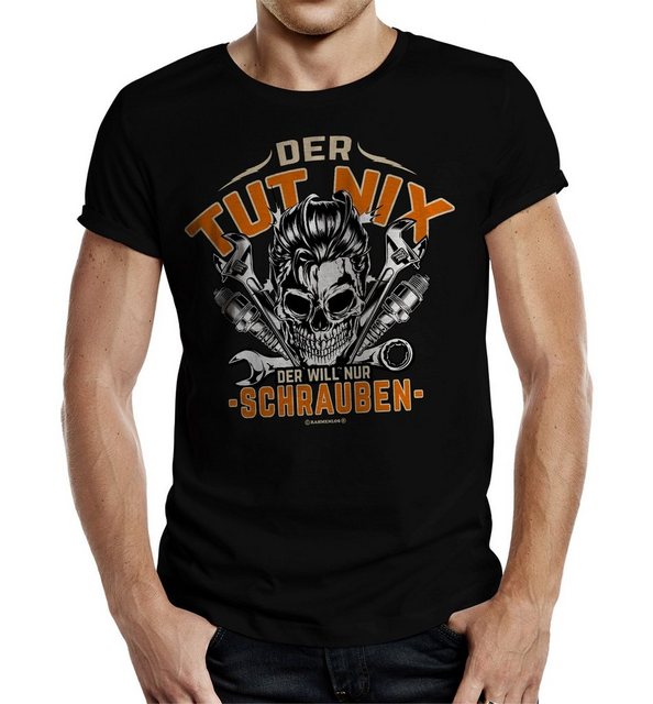 RAHMENLOS® T-Shirt Das Geschenk für Schrauber: Der tut nix, der will nur Sc günstig online kaufen