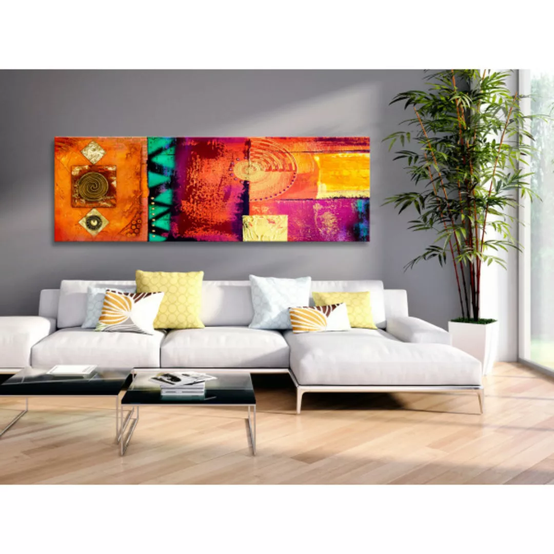 Leinwandbild Orange Abstraction XXL günstig online kaufen
