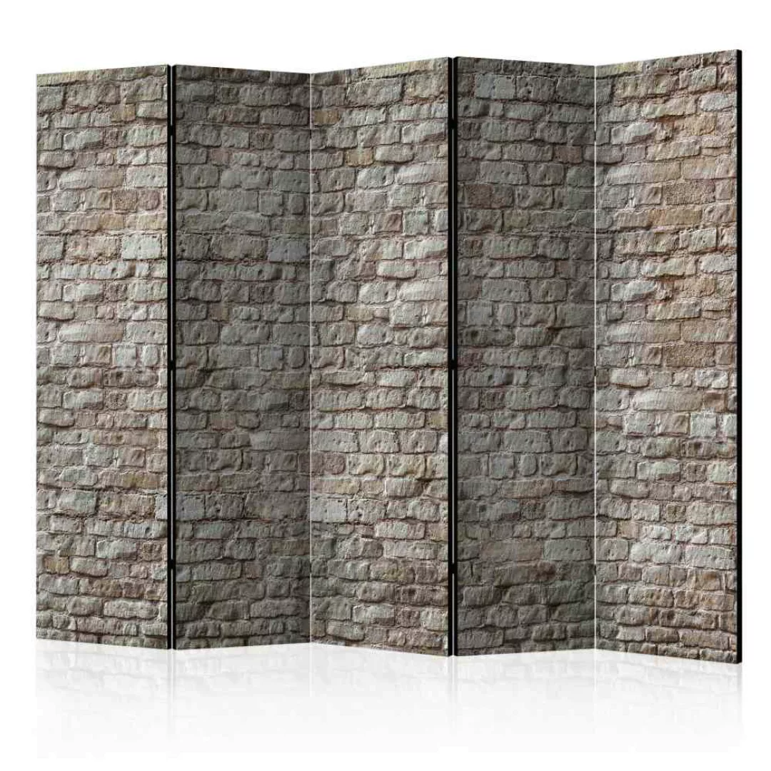 Paravent mit Mauersteinen 5 teilig günstig online kaufen