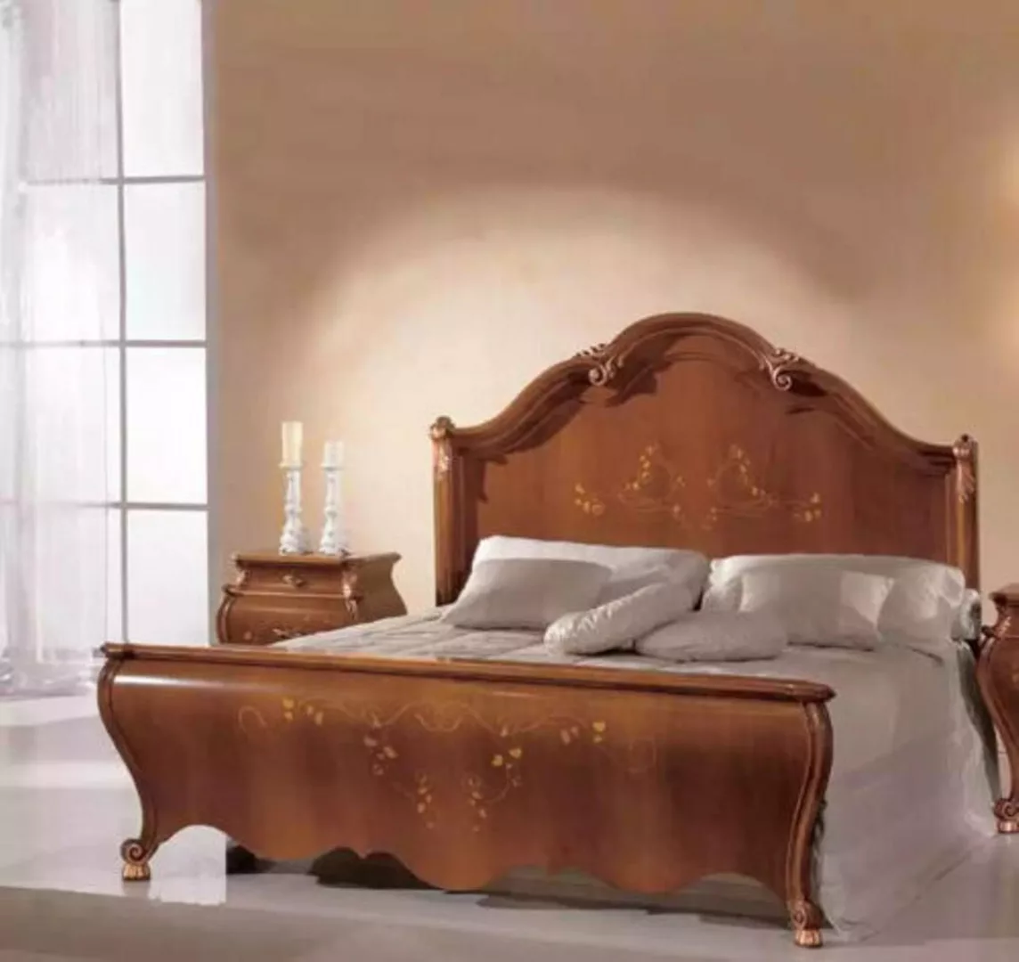 JVmoebel Bett Design Bett Holzdoppelbett im Klassischen Stil Schlafzimmer ( günstig online kaufen