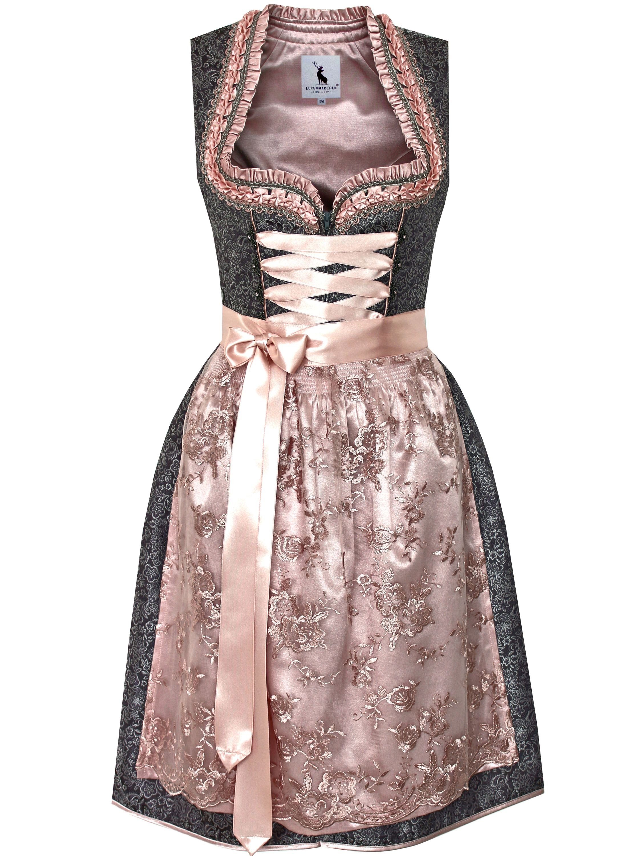 Alpenmärchen Dirndl Dirndl Juna in grau günstig online kaufen