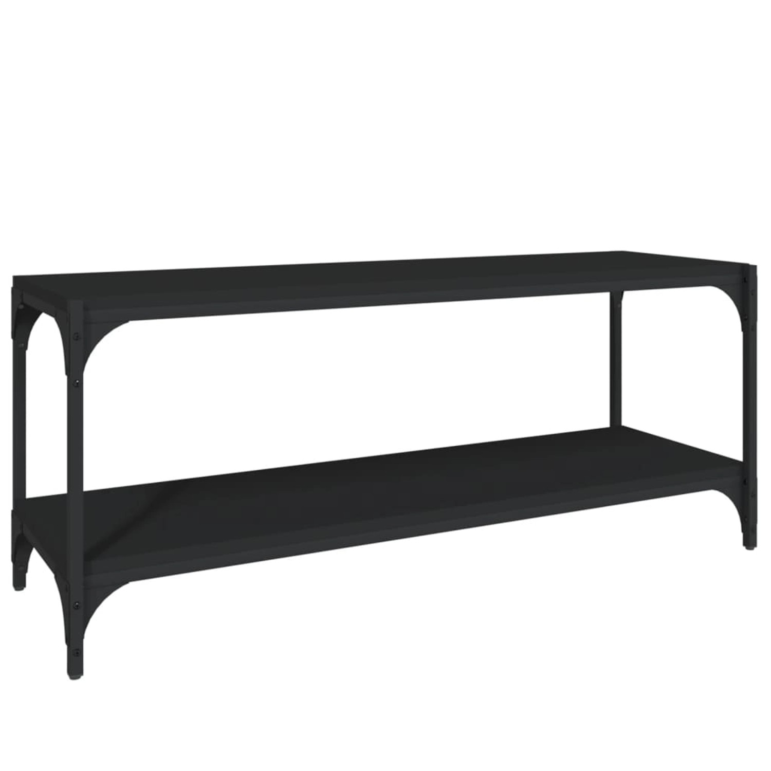 VidaXL TV-Schrank Schwarz 100x33x41 cm Holzwerkstoff und Stahl günstig online kaufen