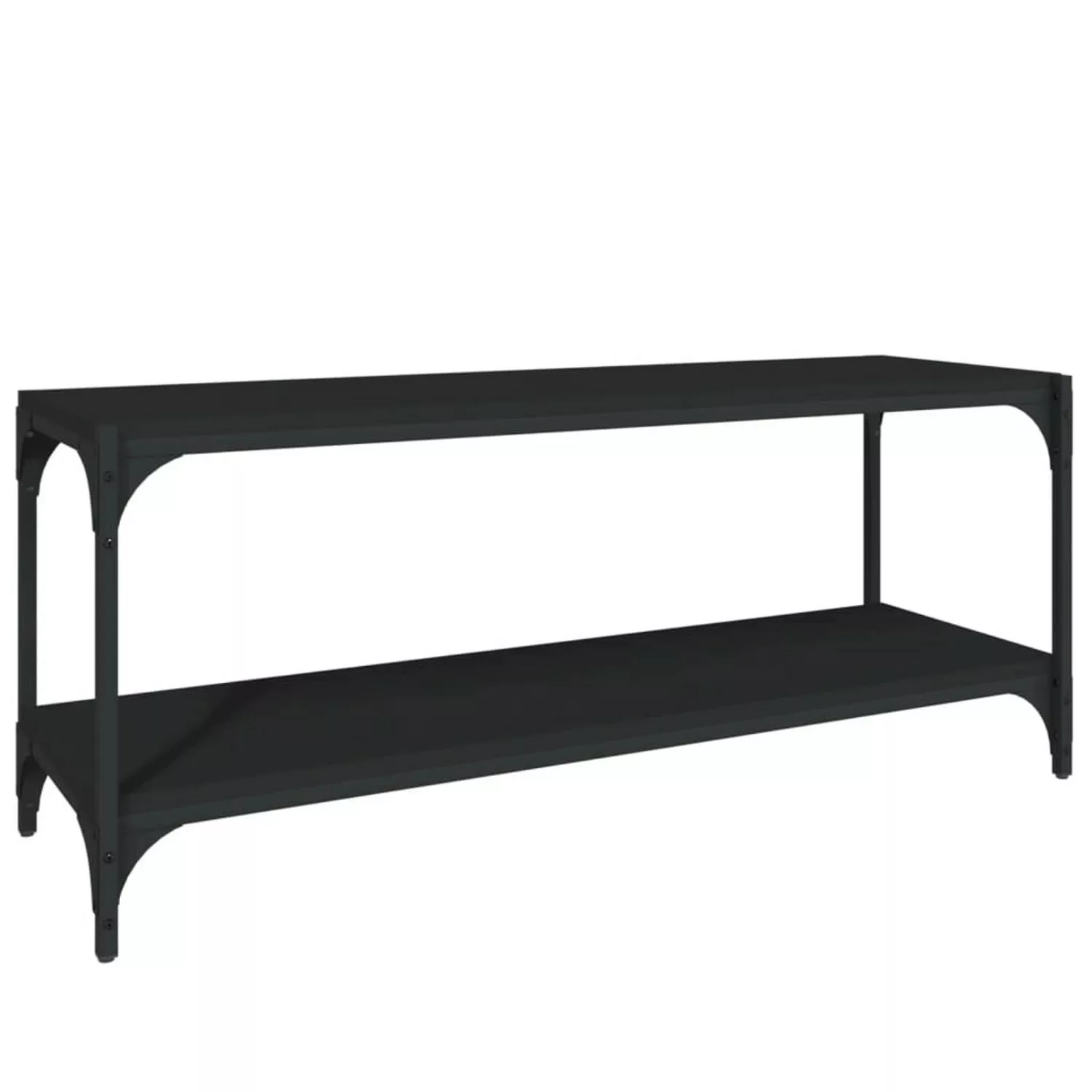 VidaXL TV-Schrank Schwarz 100x33x41 cm Holzwerkstoff und Stahl günstig online kaufen