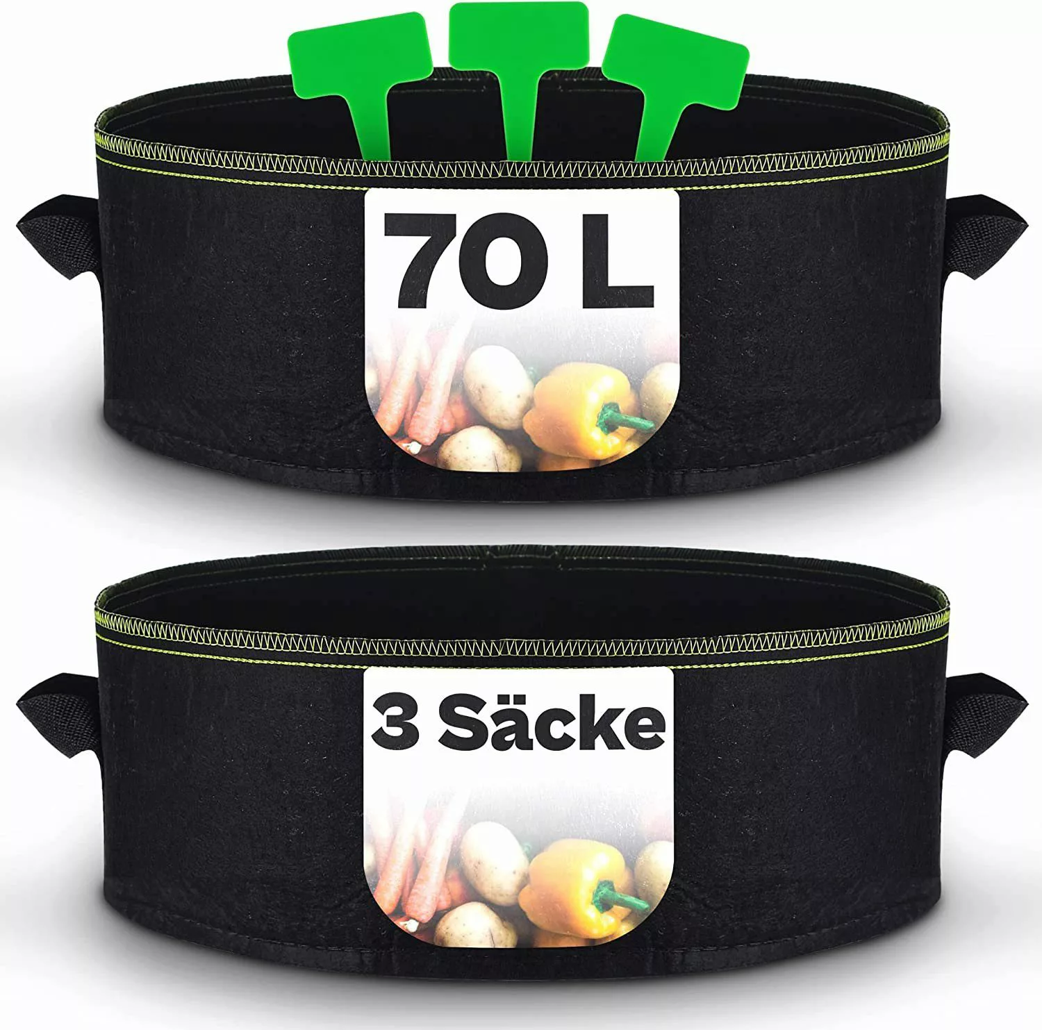 Praknu Pflanzkübel Hochbeet Pflanzsack Groß 3x günstig online kaufen