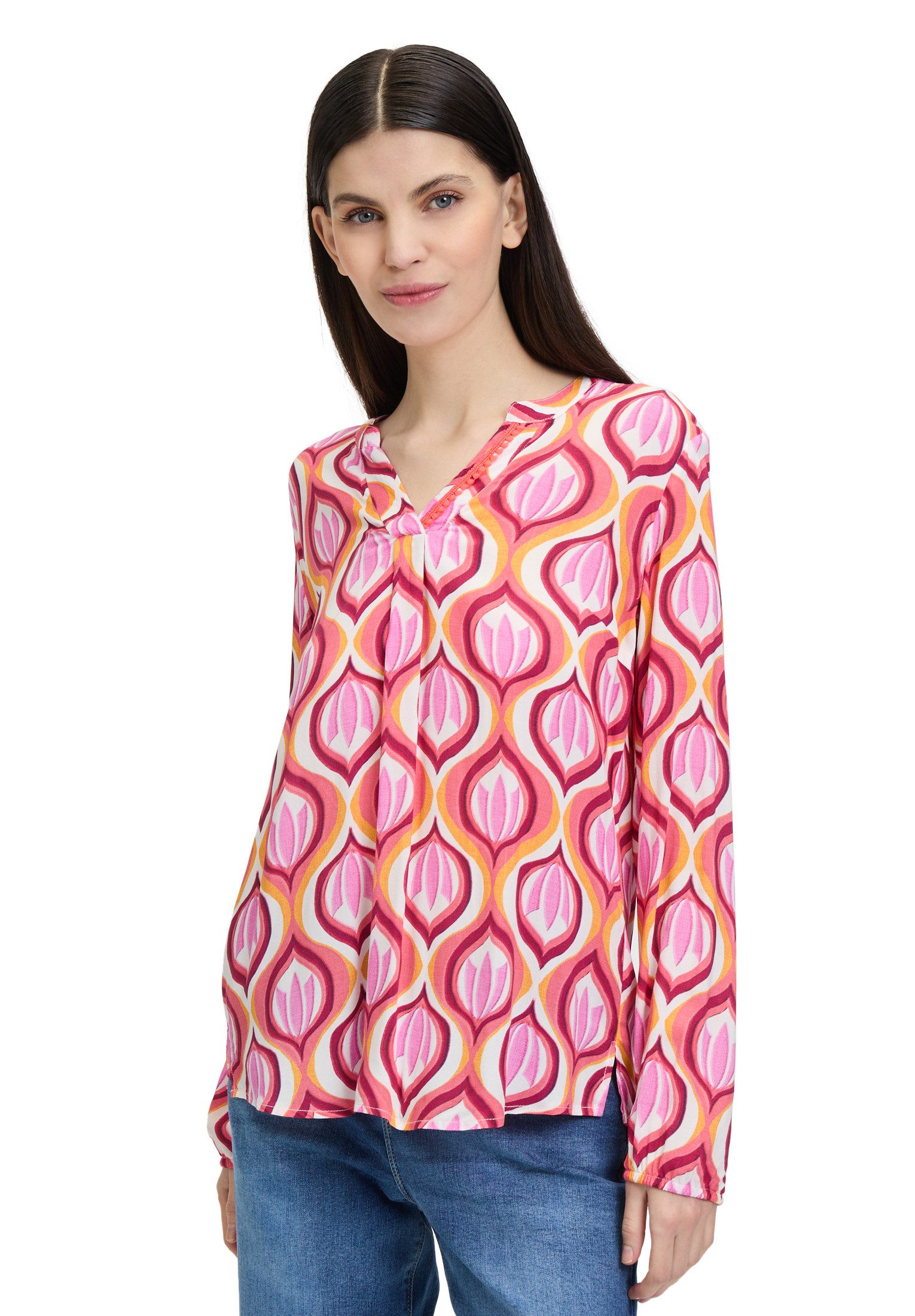 Cartoon Shirtbluse Cartoon Damen Blusenshirt mit günstig online kaufen