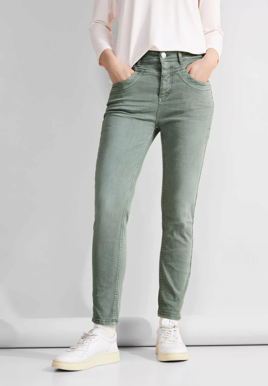 STREET ONE Slim-fit-Jeans, High Waist günstig online kaufen