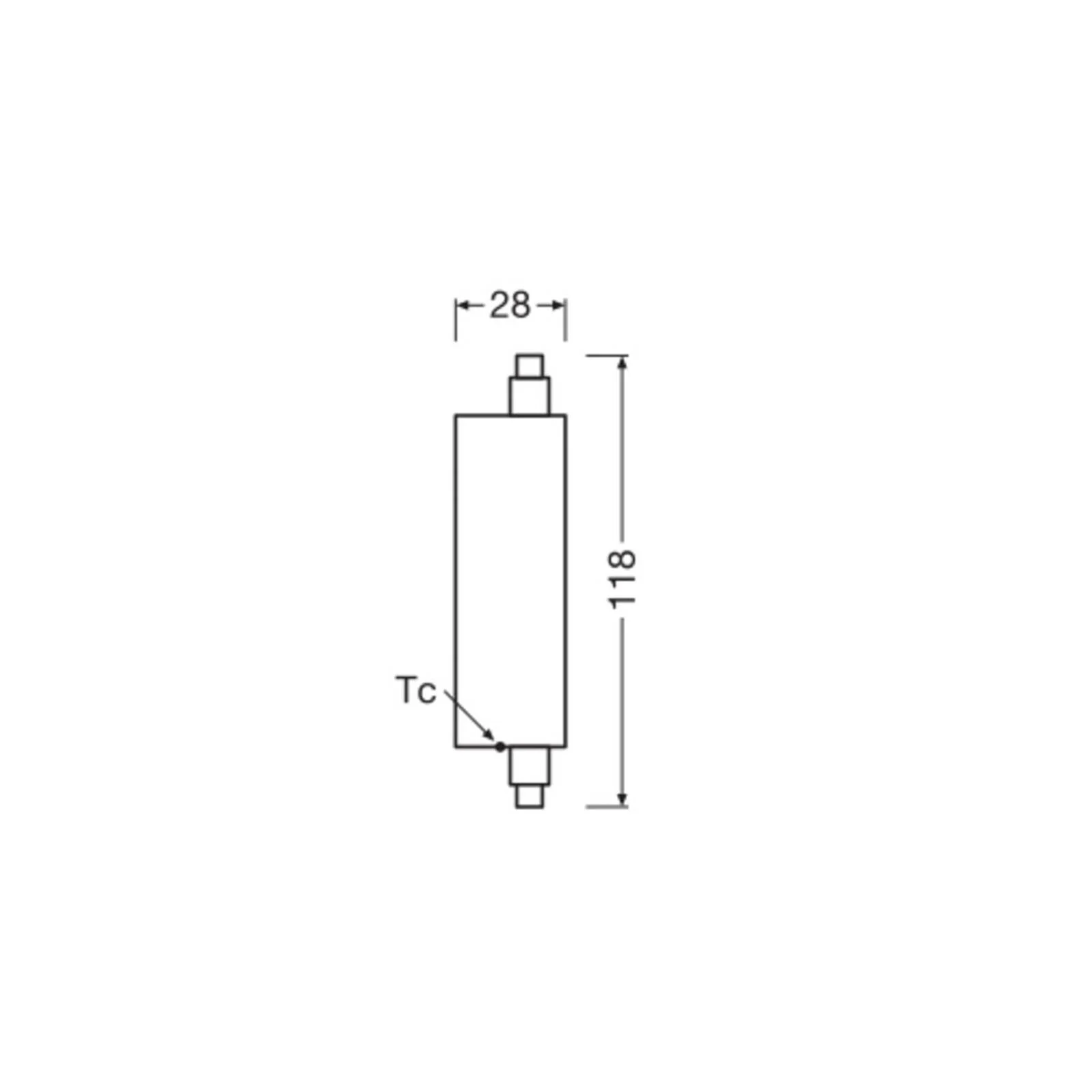 OSRAM LED-Leuchtmittel R7s 20W Röhre 3.000K 300° günstig online kaufen