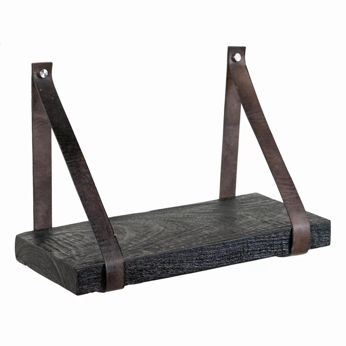 Regal 40 X 18 X 28 Cm Schwarz Holz Haut günstig online kaufen