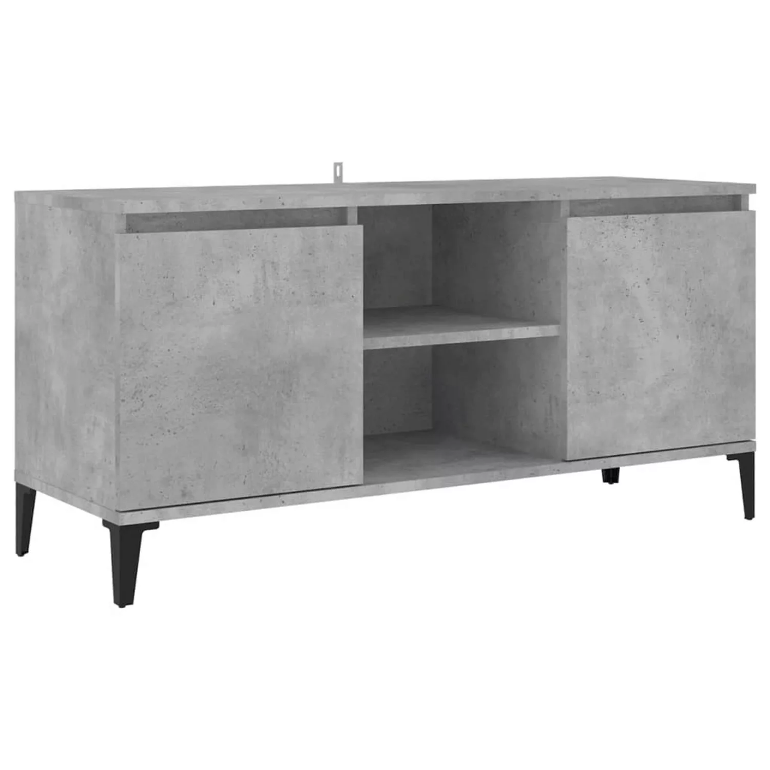 vidaXL TV-Schrank TV-Schrank mit Metallbeinen Betongrau 103,5x35x50 cm Lowb günstig online kaufen