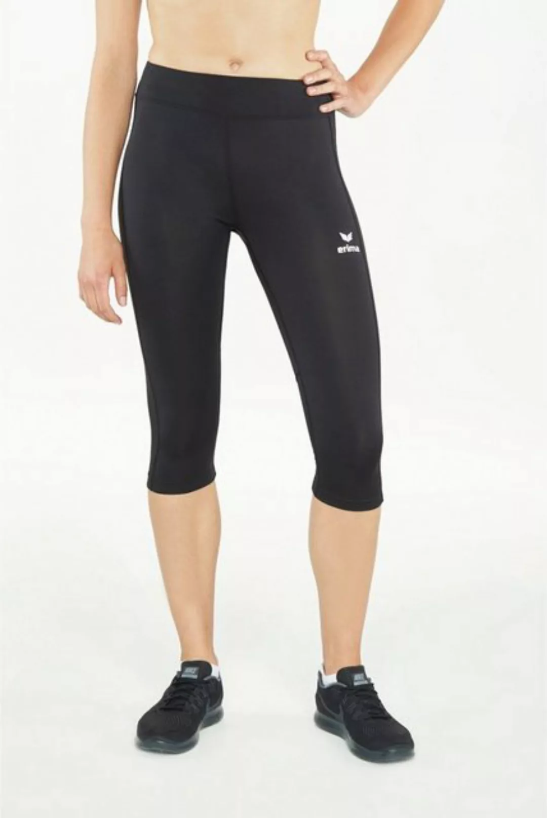 Erima Laufhose PERFORMANCE running tights 3/4-leng BLACK günstig online kaufen