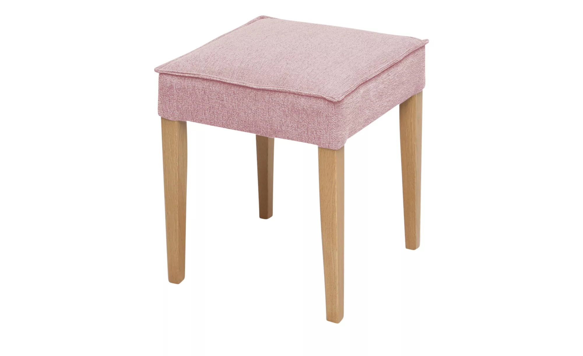 Woodford Polsterhocker  Laron ¦ rosa/pink ¦ Maße (cm): B: 42 H: 50 T: 42 Po günstig online kaufen