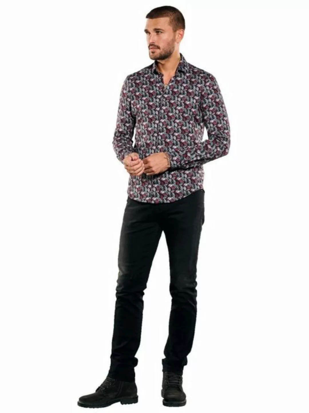 emilio adani Langarmhemd Langarm-Hemd slim fit günstig online kaufen