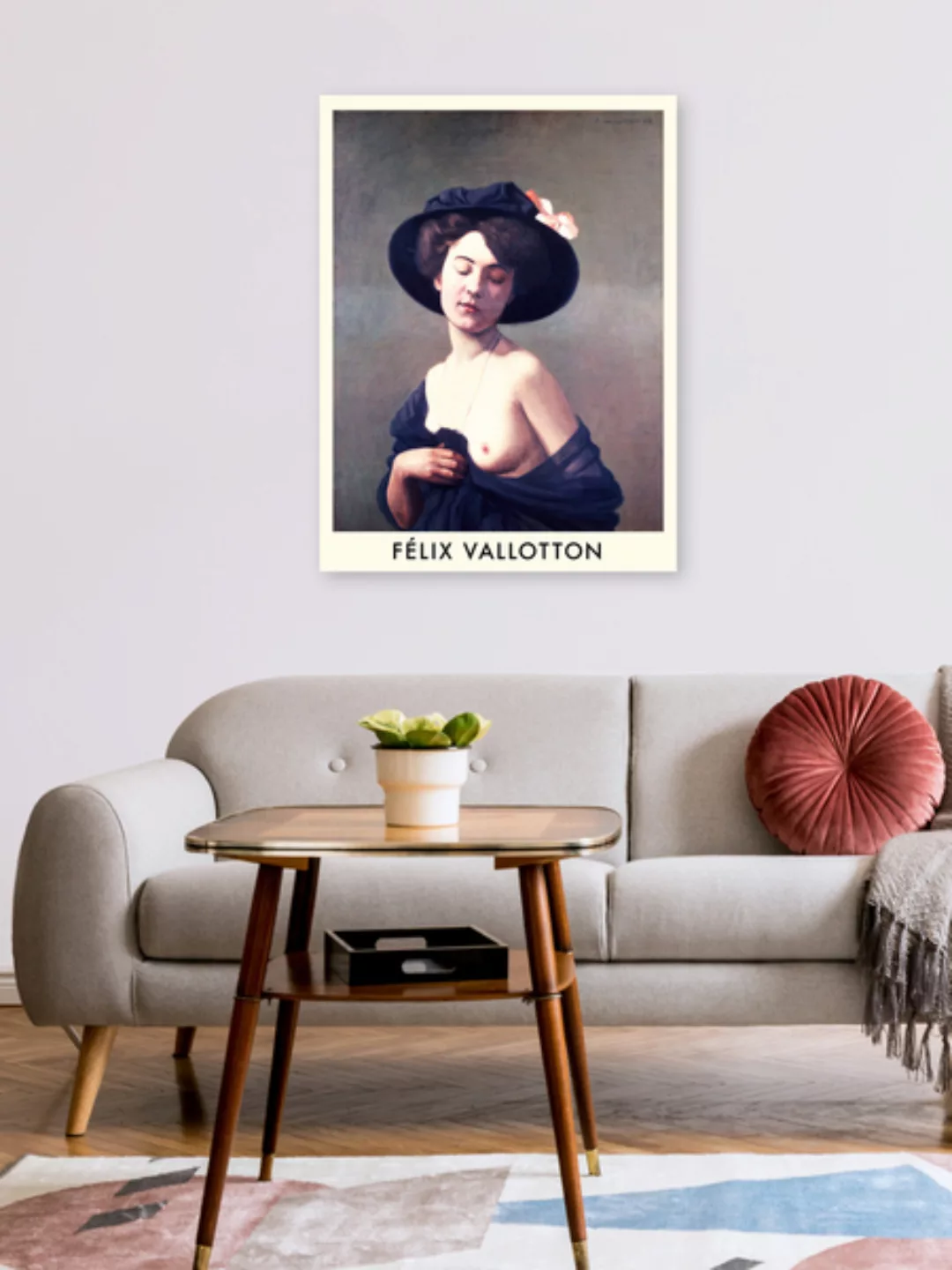 Poster / Leinwandbild - Felix Vallotton: Frau Mit Schwarzem Hut günstig online kaufen