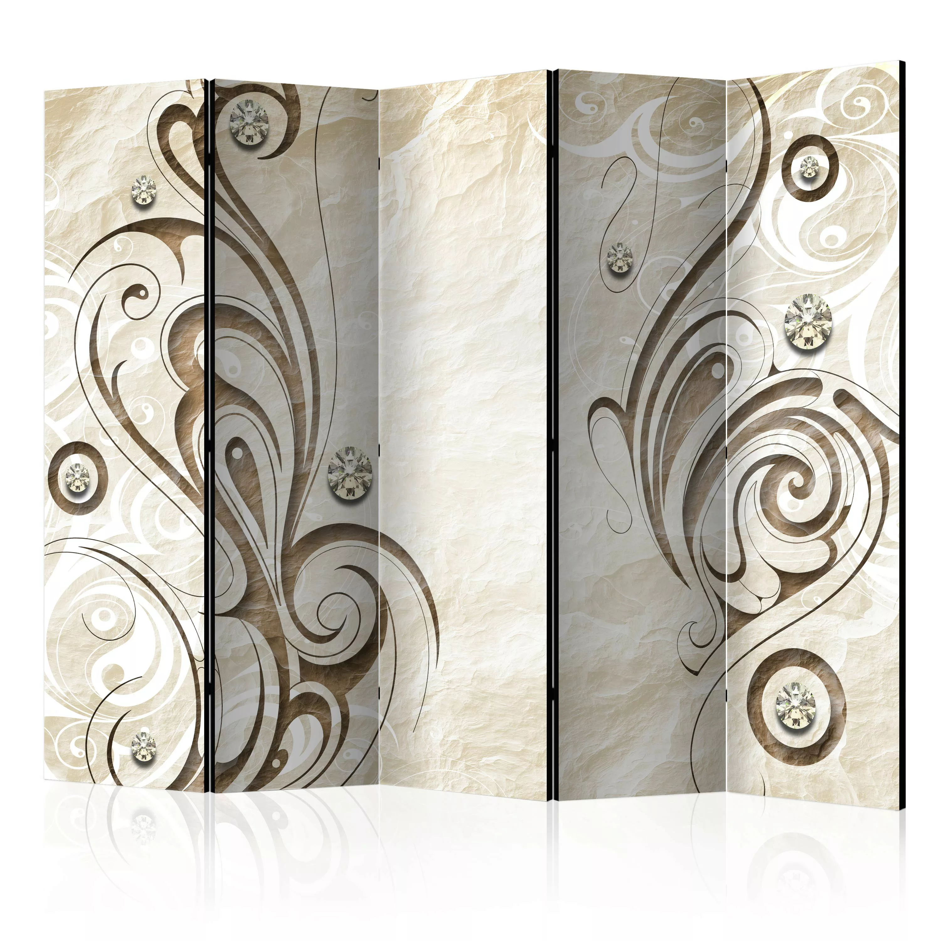 5-teiliges Paravent - Stone Butterfly Ii [room Dividers] günstig online kaufen