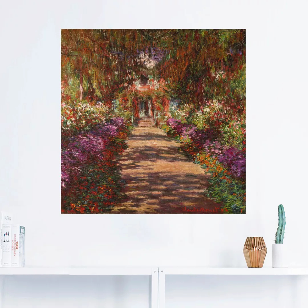 Artland Wandbild »Weg in Monets Garten in Giverny. 1902«, Garten, (1 St.), günstig online kaufen