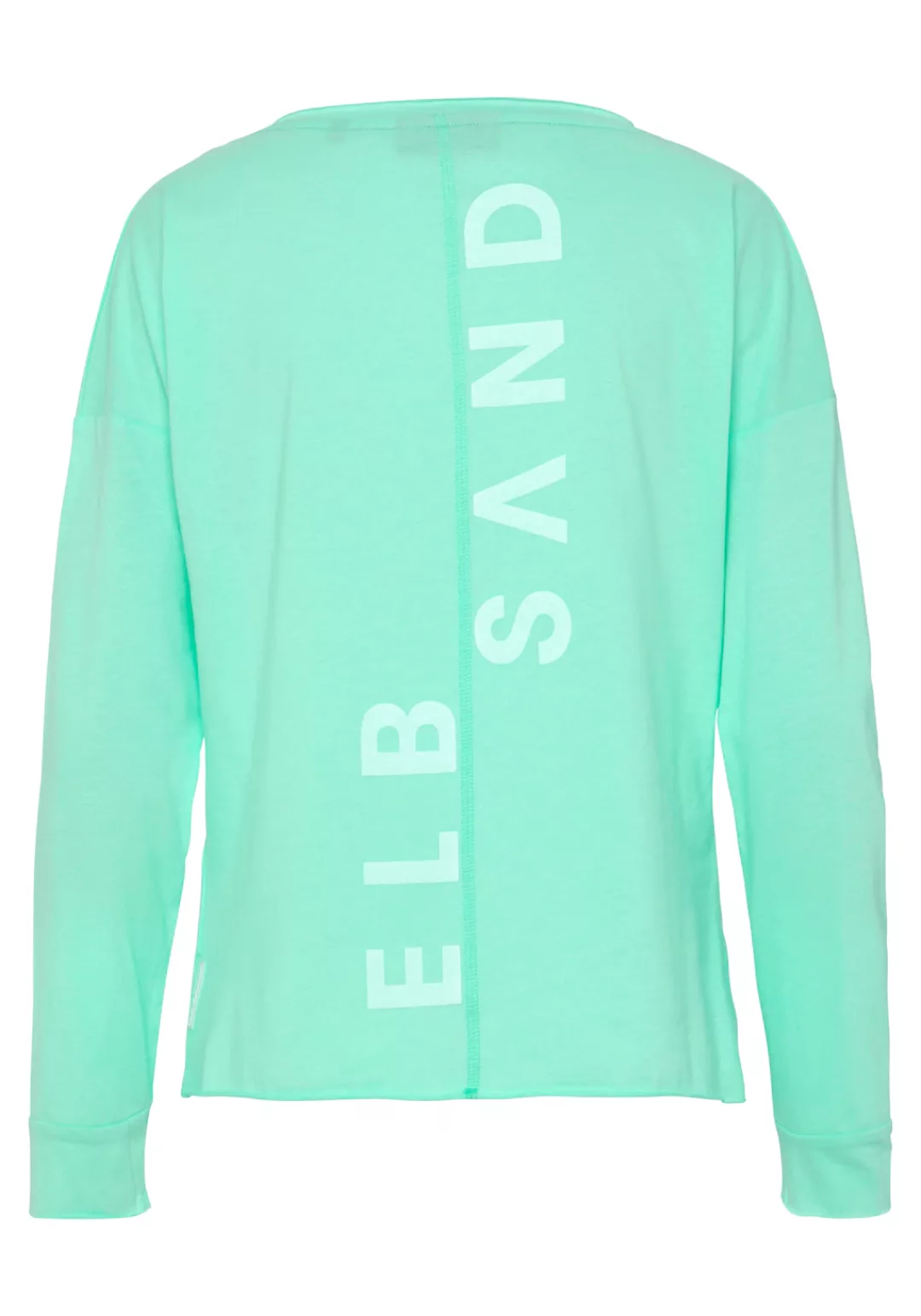 Elbsand Langarmshirt Raina mit Logoprint hinten, Longsleeve aus Baumwoll-Mi günstig online kaufen