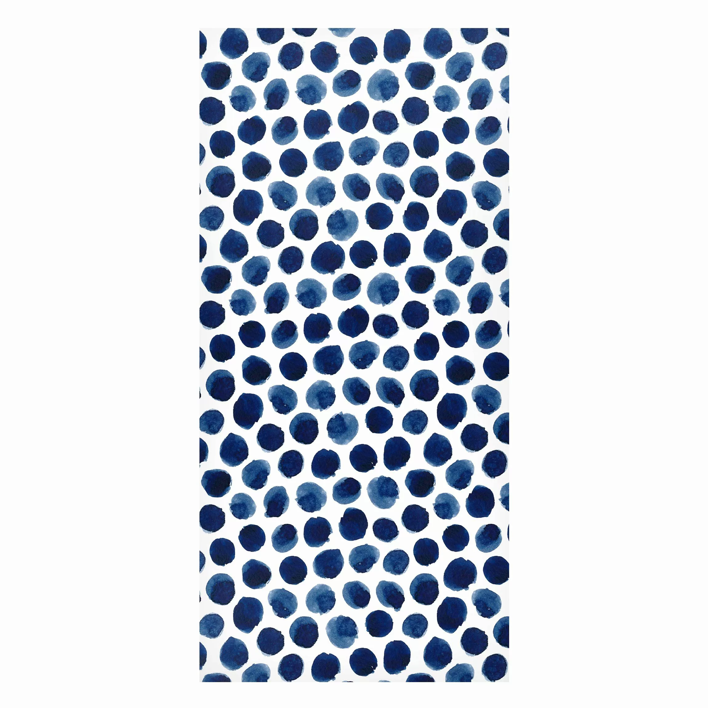 Magnettafel Große Aquarell Polkadots in Indigo günstig online kaufen