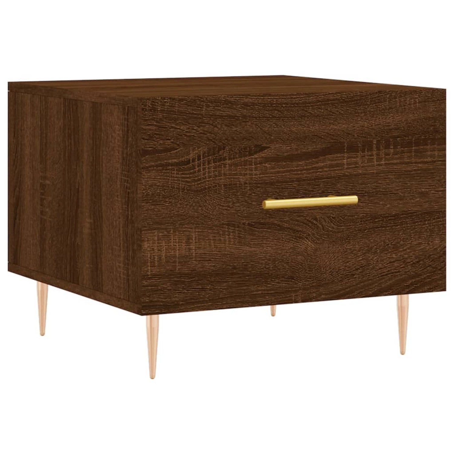 vidaXL Couchtisch Braun Eichen-Optik 50x50x40 cm Holzwerkstoff Modell 5 günstig online kaufen